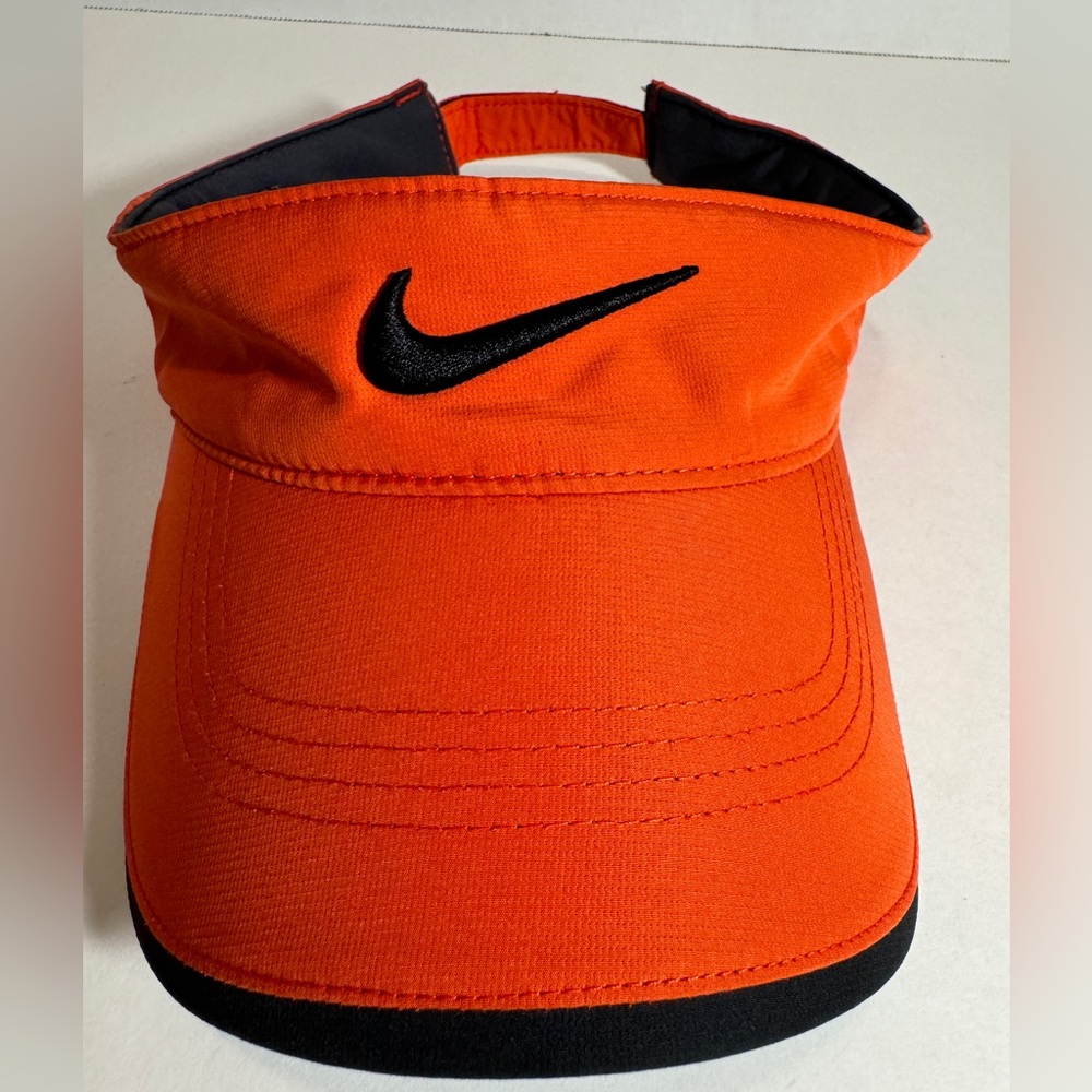 Nike Unisex Topi Visor Cap Nike Golf Orange Black New WOT